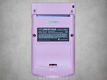 Game Boy Color OLED Pink and White Back View
