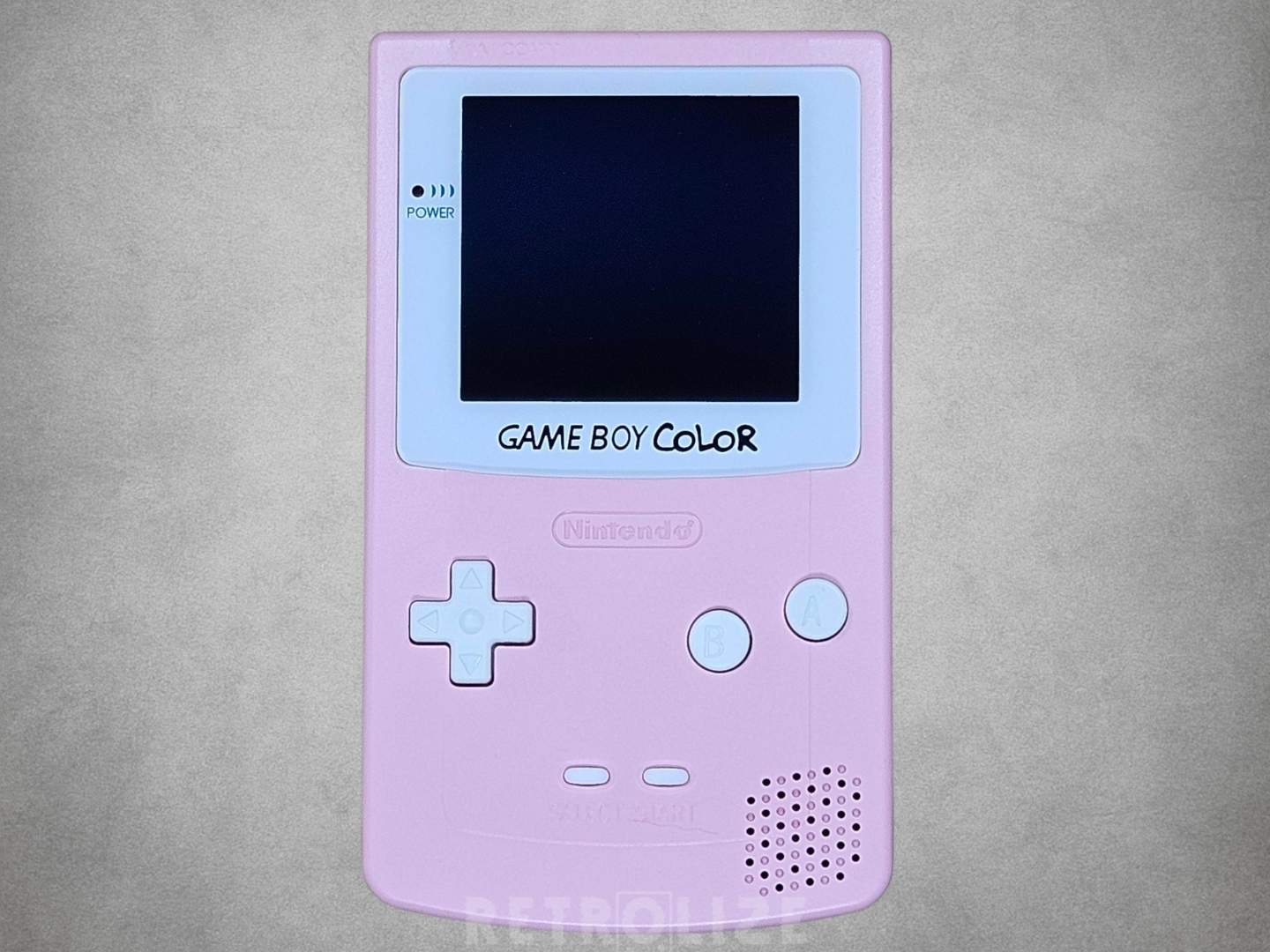 Game Boy Color OLED Pink and White Screen Off