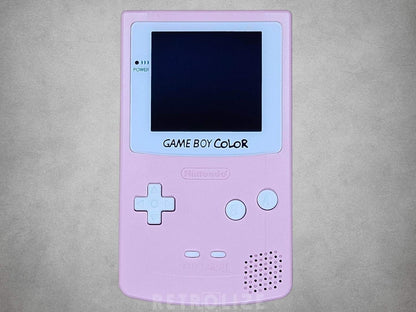Game Boy Color OLED Pink and White Screen Off