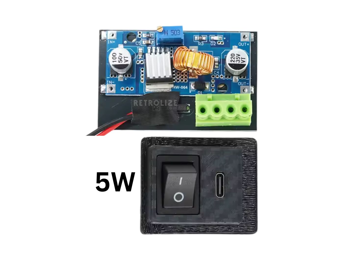 USBC Type-C PSU Mod Power Board - PlayStation 2 Fat (3XXXX & 5XXXX)