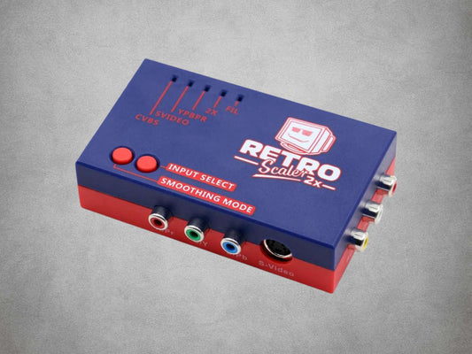 RetroScaler2x RetroScaler 2x AV to HDMI Converter Upscaler Line Doubler uk stock