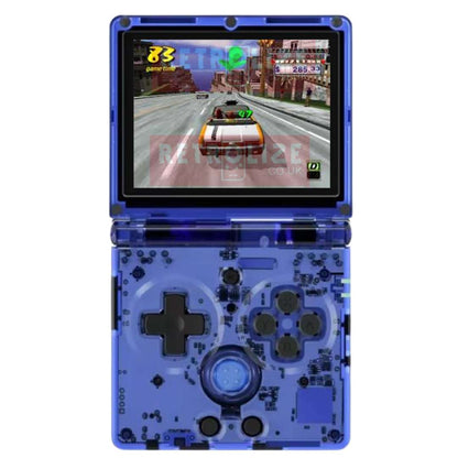 Anbernic RG35XXSP RG35XX SP Retro Gaming Handheld BluevFront View