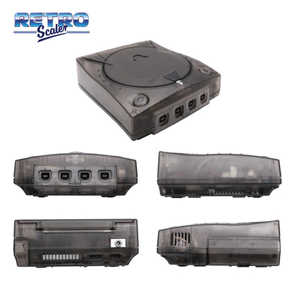 Sega DreamCast Smokey Black ABS Shell All Angles