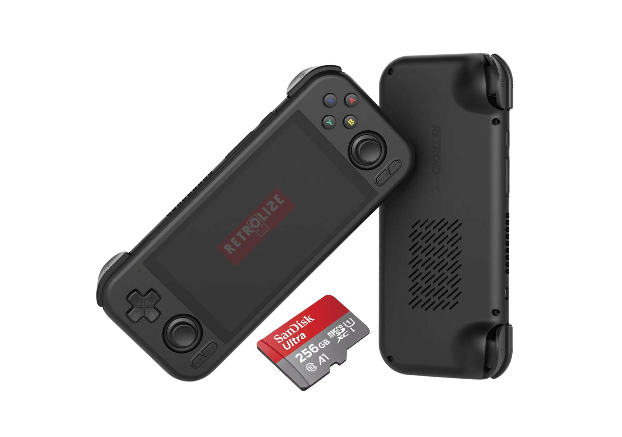 Retroid Pocket 4 Pro 384GB (SanDisk Ultra) Black - Retro Gaming Console +  Carry Case