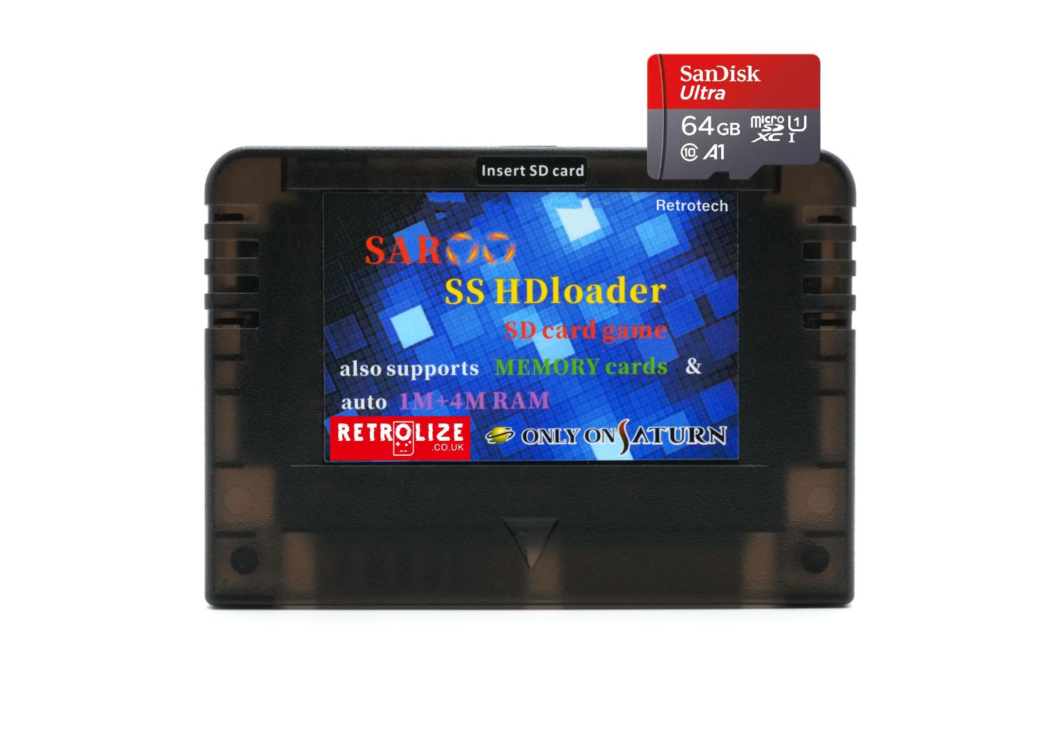 SAROO HDLoader Saturn Flash Cart ODE Open Source