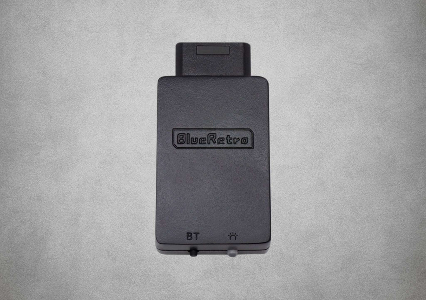 Blue Retro BlueRetro Sega Saturn Wireless Bluetooth Controller Receiver Black on grey background