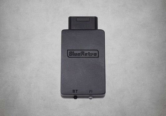 Blue Retro BlueRetro Sega Saturn Wireless Bluetooth Controller Receiver Black on grey background