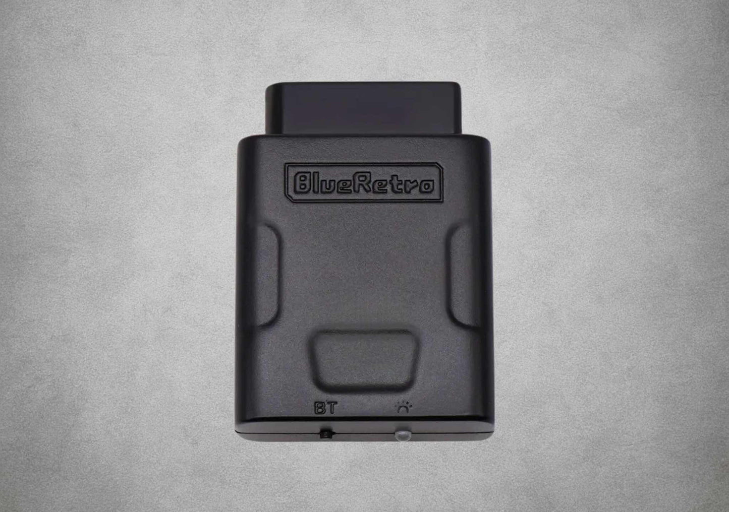 Blue Retro BlueRetro Super Nintendo SNES Wireless Bluetooth Controller Receiver Black on grey background