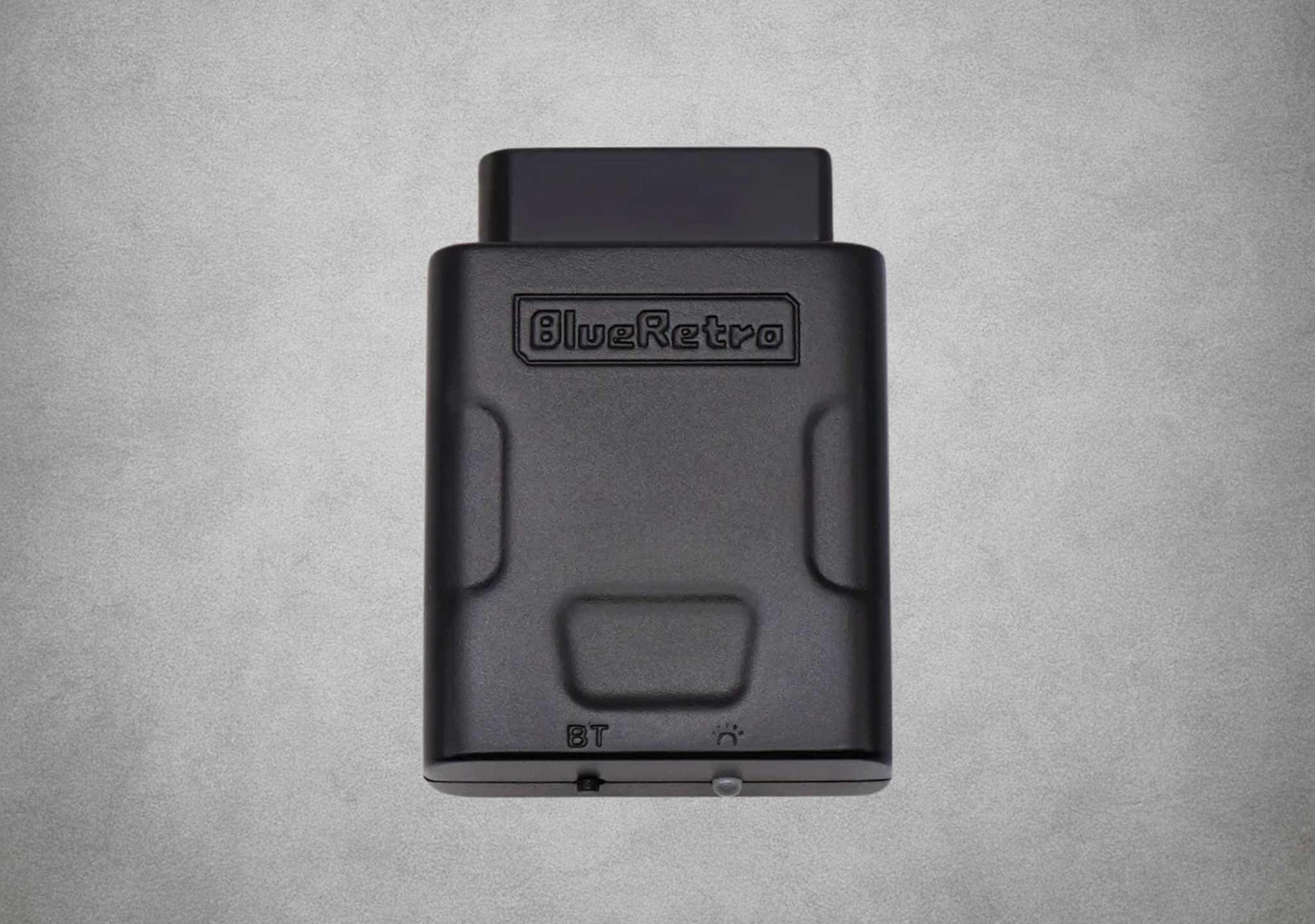 Blue Retro BlueRetro Super Nintendo SNES Wireless Bluetooth Controller Receiver Black on grey background