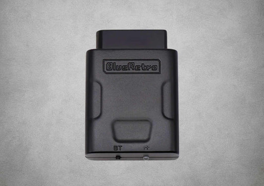 Blue Retro BlueRetro Super Nintendo SNES Wireless Bluetooth Controller Receiver Black on grey background
