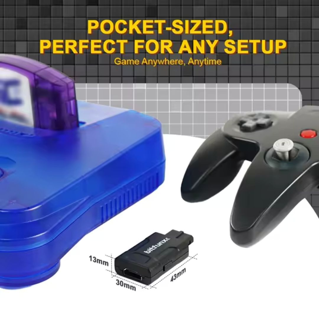 Bitfunx HDMI Adapter / Upscaler (New Compact Mini Version) - SNES/SFC/N64/GC - Super Nintendo / Super Famicom / Nintendo 64 / GameCube