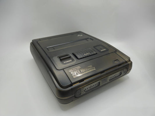 Super Nintendo SNES (PAL) - Recapped + Reflowed - Switchless Region Free - Smokey Black