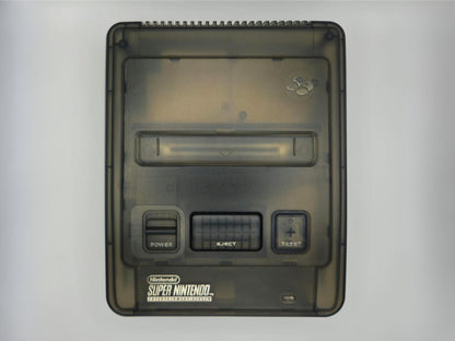 Super Nintendo SNES (PAL) - Recapped + Reflowed - Switchless Region Free - Smokey Black