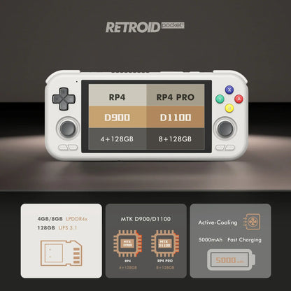 Retroid Pocket 4 Pro 384GB (SanDisk Extreme) - Retro Gaming Console + Carry Case