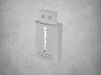 Nintendo Wii HDMI Adapter Grey on grey background