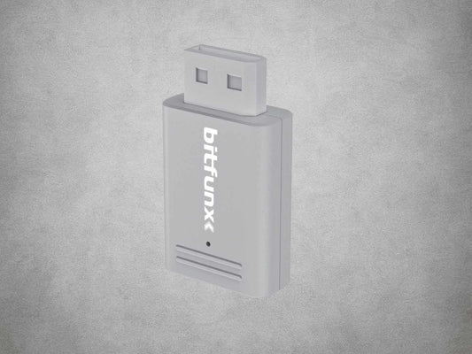 Nintendo Wii HDMI Adapter Grey on grey background