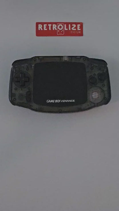 Nintendo Game Boy Advance IPS Recharge 1800mAh - Recapped + Reflowed + Upgraded Audio - Smokey Black Tactile