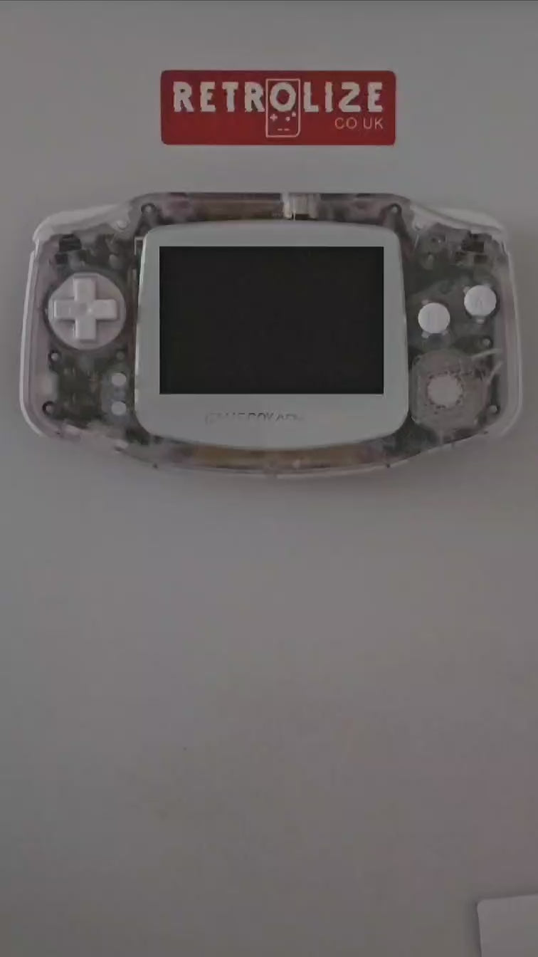 Game Boy Advance IPS USBC RGB FunnyPlaying -  Clear White Video Walkthrough