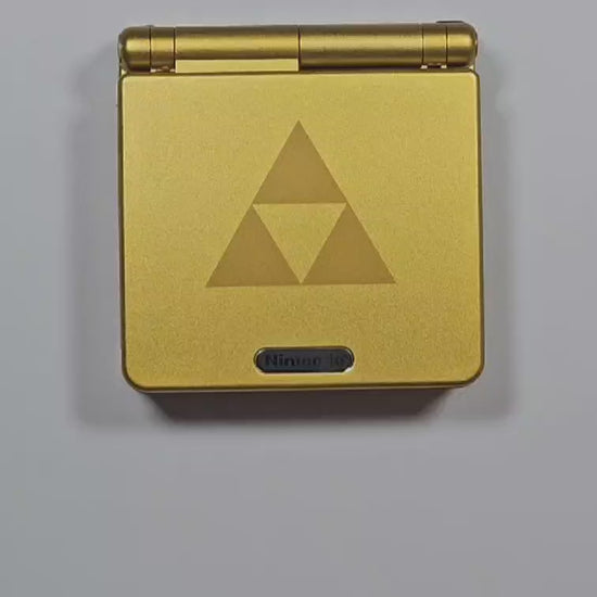 Video walkthrough of a Zelda themed custom Game Boy Advance SP