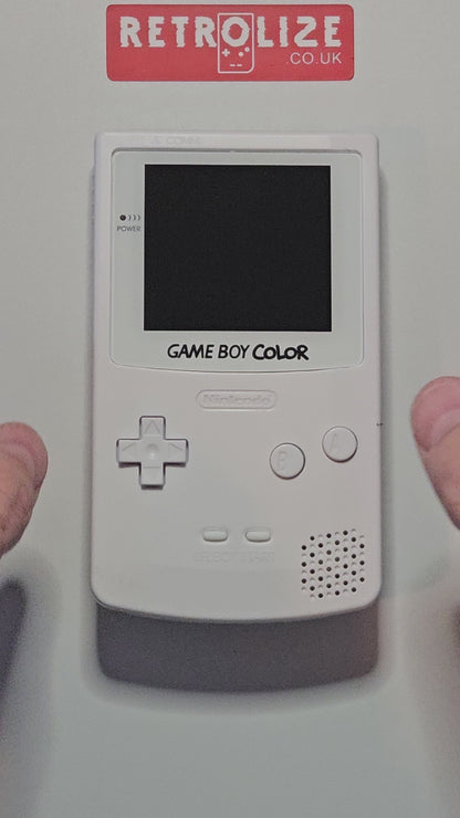 Nintendo Game Boy Gameboy Color OLED AMOLED White Pure White by Retrolize 