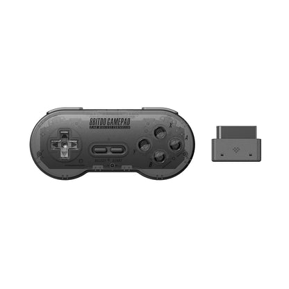 8bitdo SN30 Wireless Controller for Super Nintendo and Super Famicom - Clear Black Edition